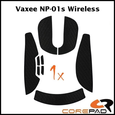 Corepad Soft Grips (Flat Edge) for Vaxee NP-01 & NP-01s - Premium Mouse Grip Tape for Enhanced Gaming Control & Comfort