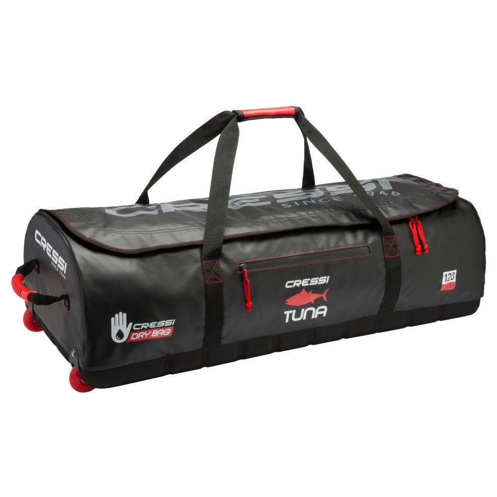 Cressi Tuna 120L Wheeled Dive Gear Travel Bag - Perfect for Scuba Diving Trips & Water Sports Equipment Storage