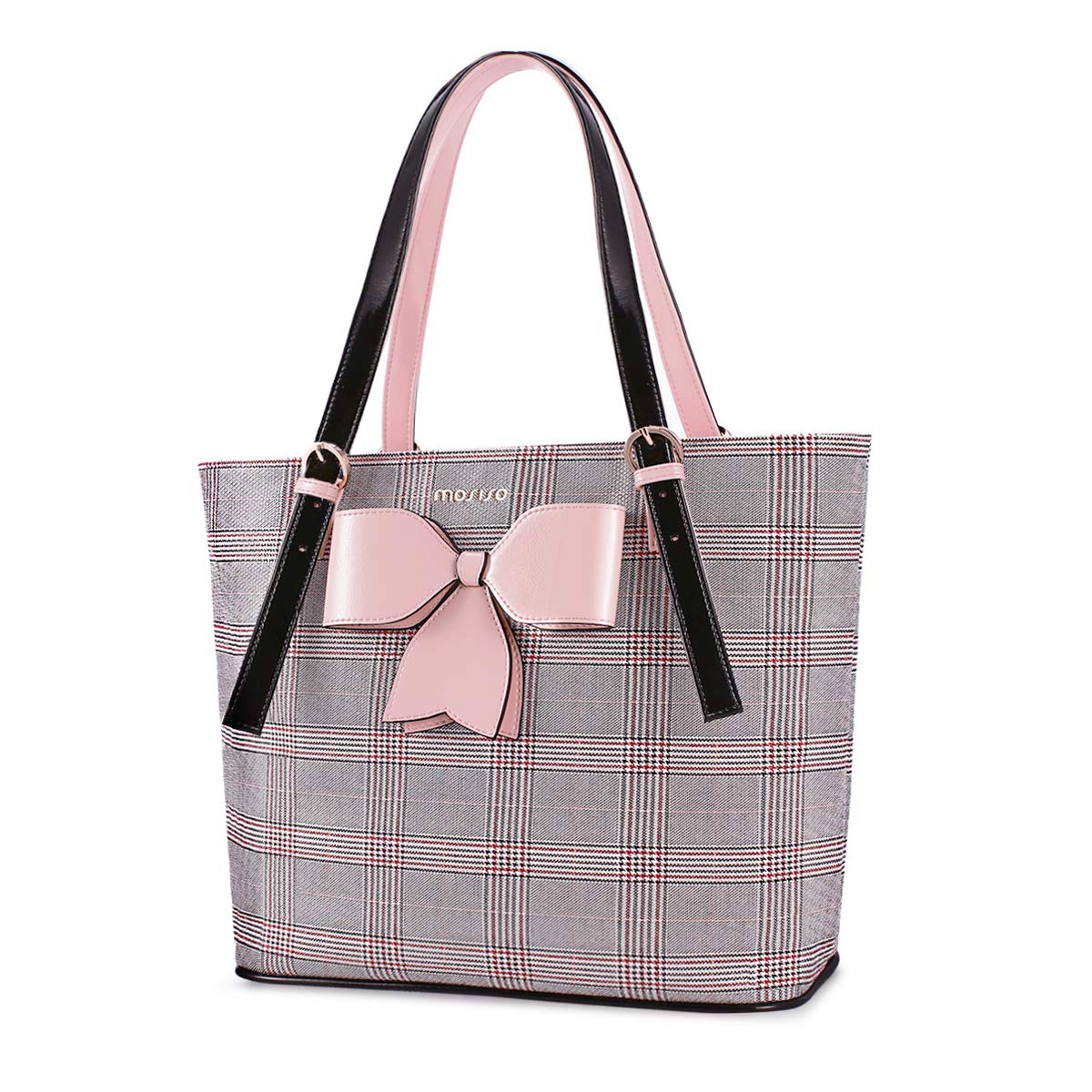 MOSISO Stylish PU Leather Laptop Bag for Women - Compatible with MacBook Air 13