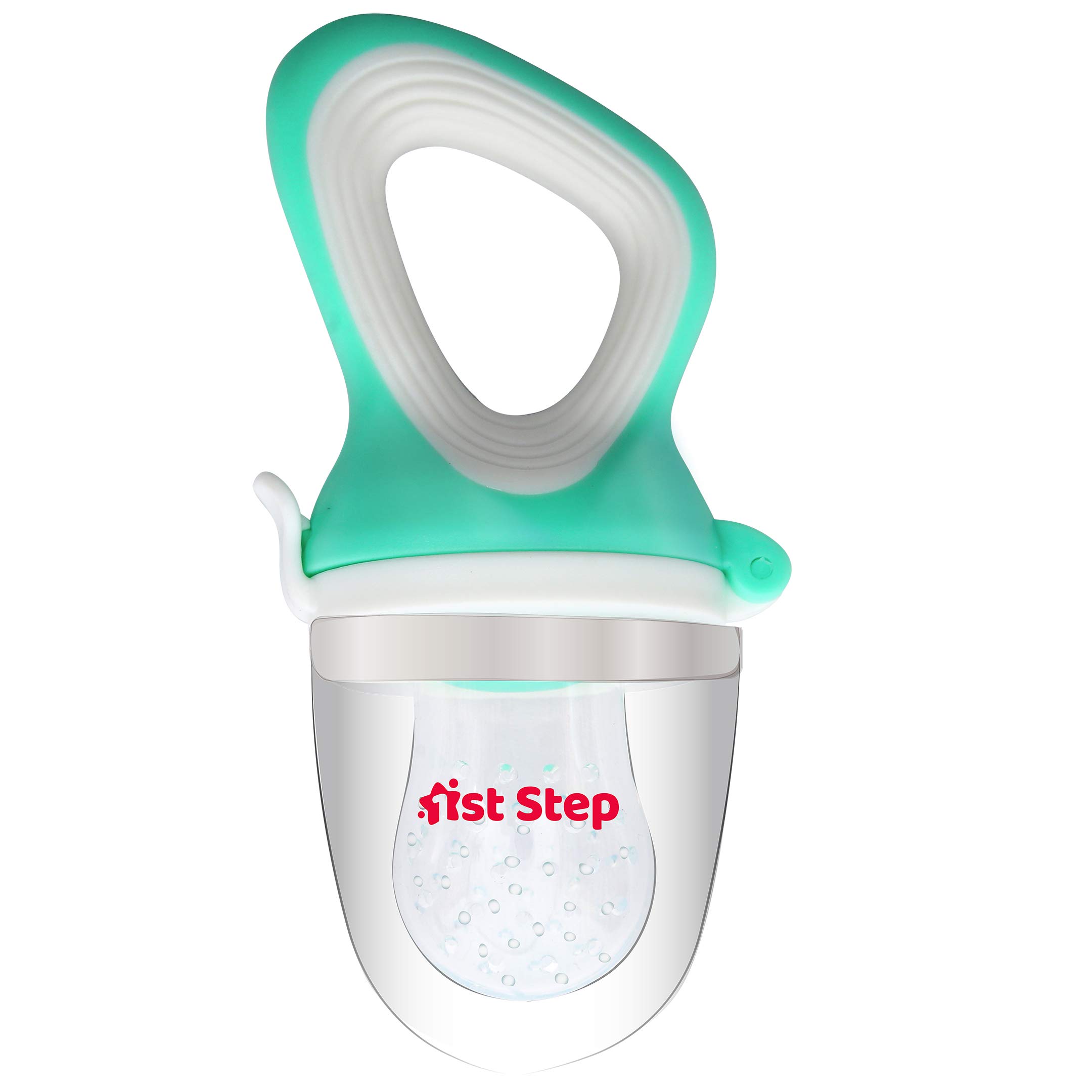 BPA-Free Silicone Baby Fruit Feeder & Food Nibbler - Safe Teething Toy for Infants (Mint Green) | Perfect for Introducing Solids, Soothing Sore Gums & On-the-Go Feeding