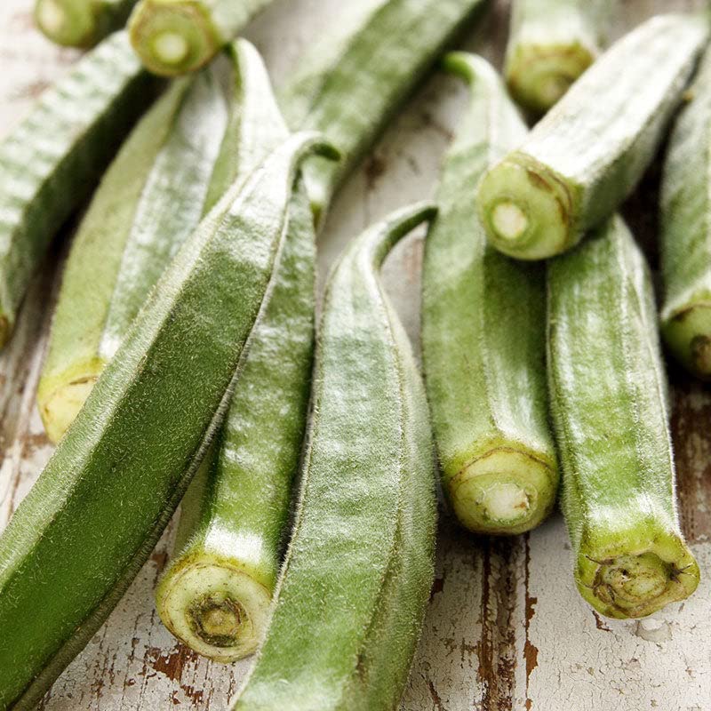 Clemson Spineless Okra Seeds - 1 Pound Non-GMO Heirloom Vegetable Seeds for Fast Growing Container Gardening | Perfect for Southern Cooking, Pickling & Home Gardens