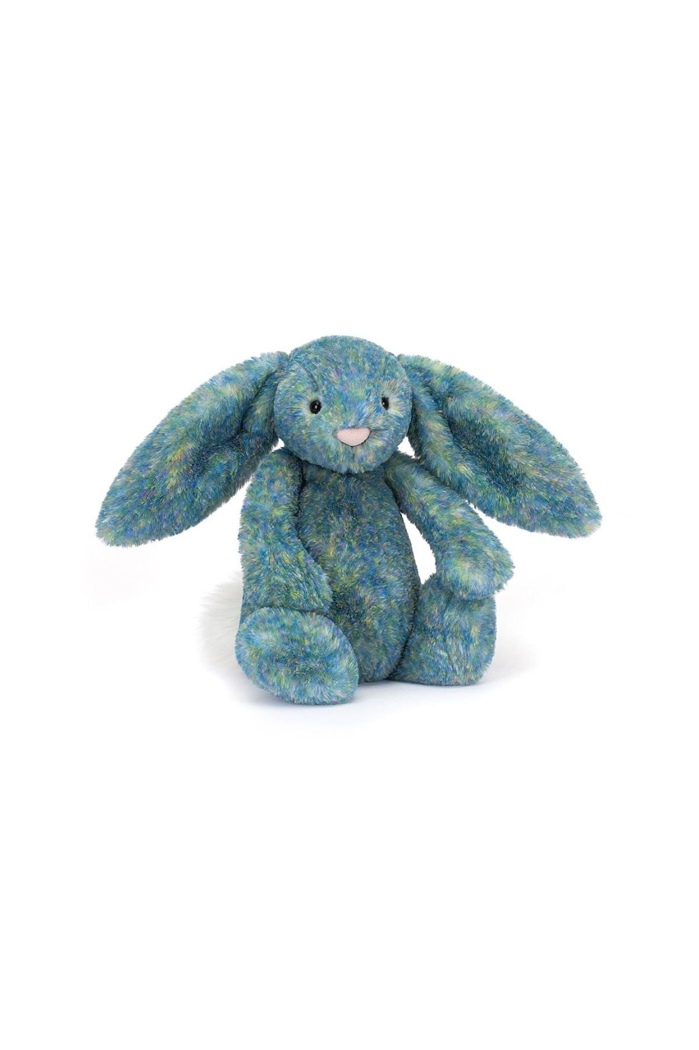 Jellycat Bashful Luxe Bunny Azure Blue Soft Plush Stuffed Animal Toy for Kids & Adults - Perfect for Nursery Decor, Baby Shower Gifts, and Cuddling