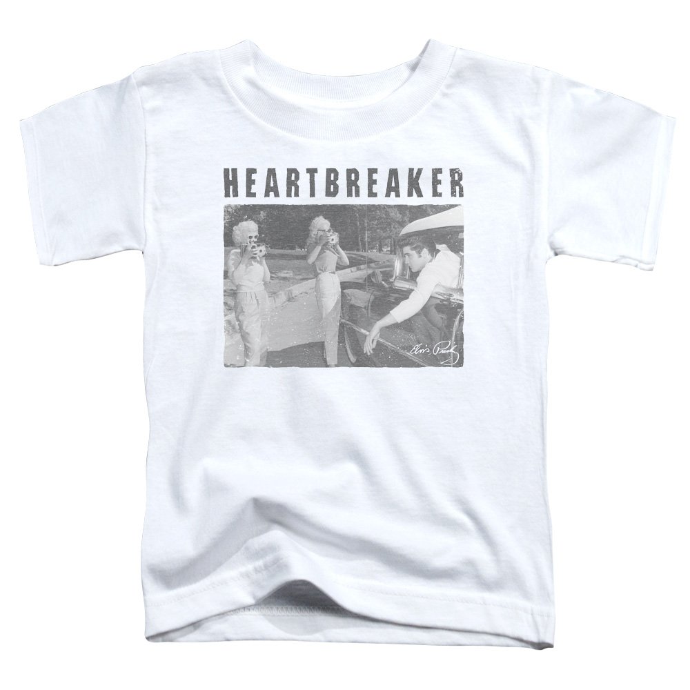 Elvis Presley Heartbreaker Graphic Toddler T-Shirt - Vintage Rock Music Baby Clothes for Boys & Girls - Perfect for Concerts, Birthday Parties & Casual Wear