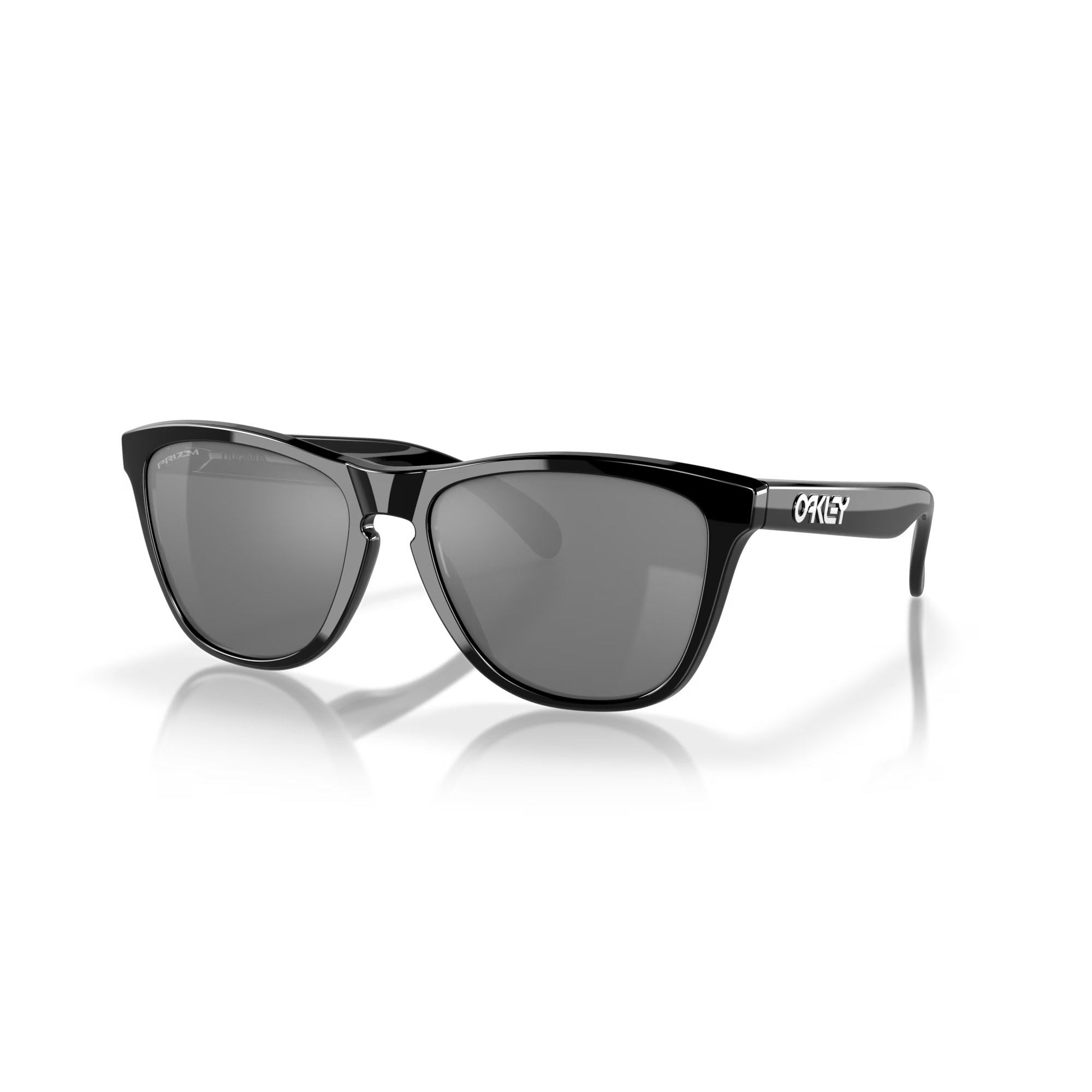 Oakley Frogskins Sunglasses - Polished Black Frame with 100% UV Protection - Perfect for Outdoor Sports, Running & Beach Activities