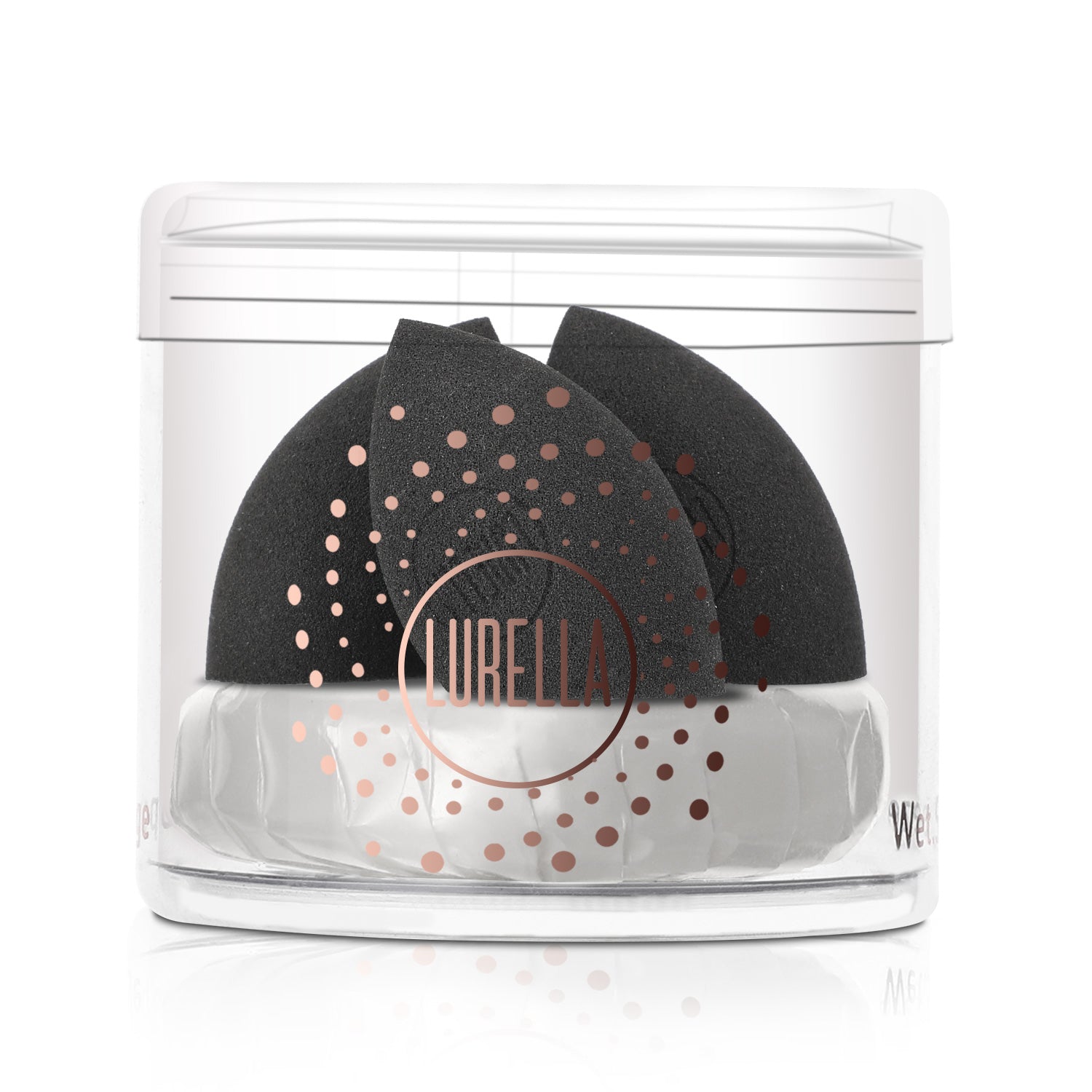 Mini Angled Sponge Pack - Black | Perfect for Makeup Application & Cleaning Small Spaces | Beauty & Household Essentials