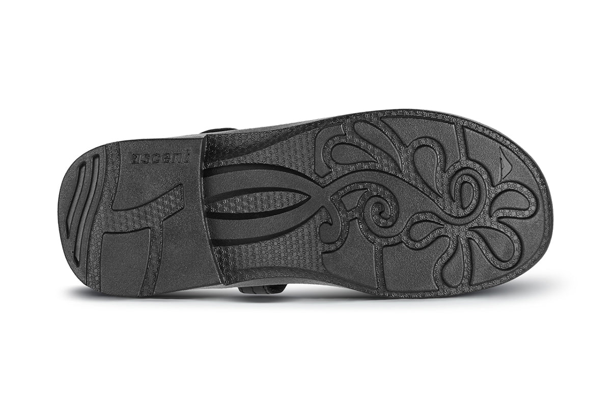 ASCENT ADELA D Width Women's Comfortable Black Walking Shoes - Perfect for Walking, Running & Everyday Wear