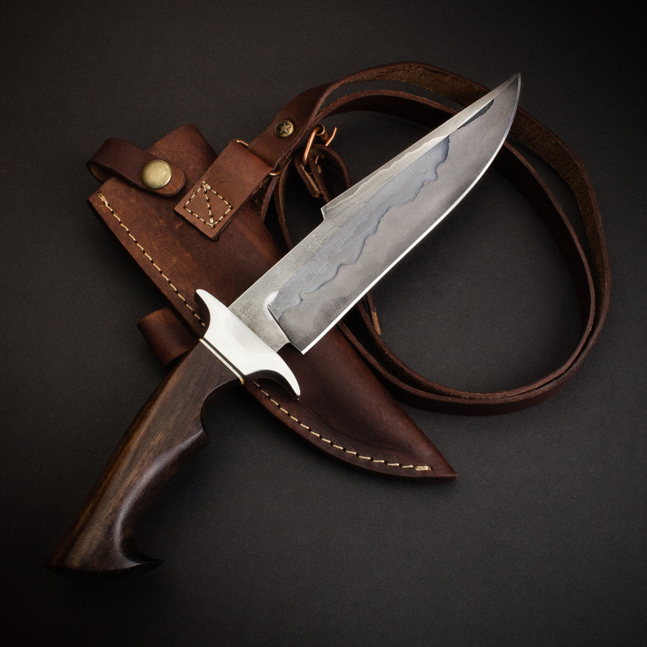 Hugh Glass 12-Inch Stainless Steel Hunting Knife - Outdoor Survival, Camping & Bushcraft Tool - Perfect for Hunting, Fishing & Wilderness Adventures