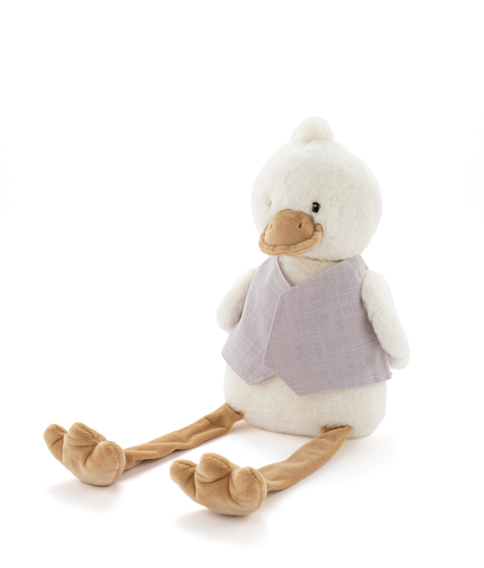 Big Bill the Duck Plush Toy - Soft & Cuddly Lilac Stuffed Animal for Kids, Perfect for Bedtime, Gifts & Nursery Decor