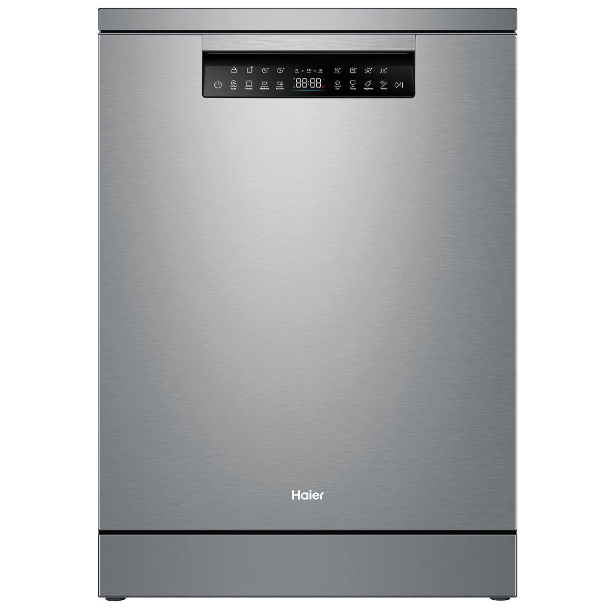 Haier 600 Series Freestanding Dishwasher with Steam Function - Stainless Steel HDW15F3S1 | Perfect for Large Families & Entertaining Guests