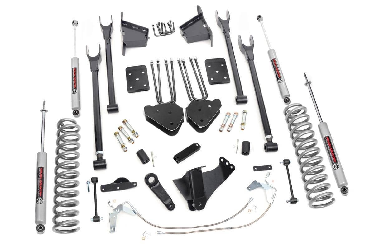 8 Inch Lift Kit with 4 Link for Ford F-250/F-350 Super Duty 4WD (2008-2010) | Heavy Duty Suspension Upgrade | Off-Road & Truck Customization Accessories | Perfect for Towing, Off-Roading & Truck Enthusiasts