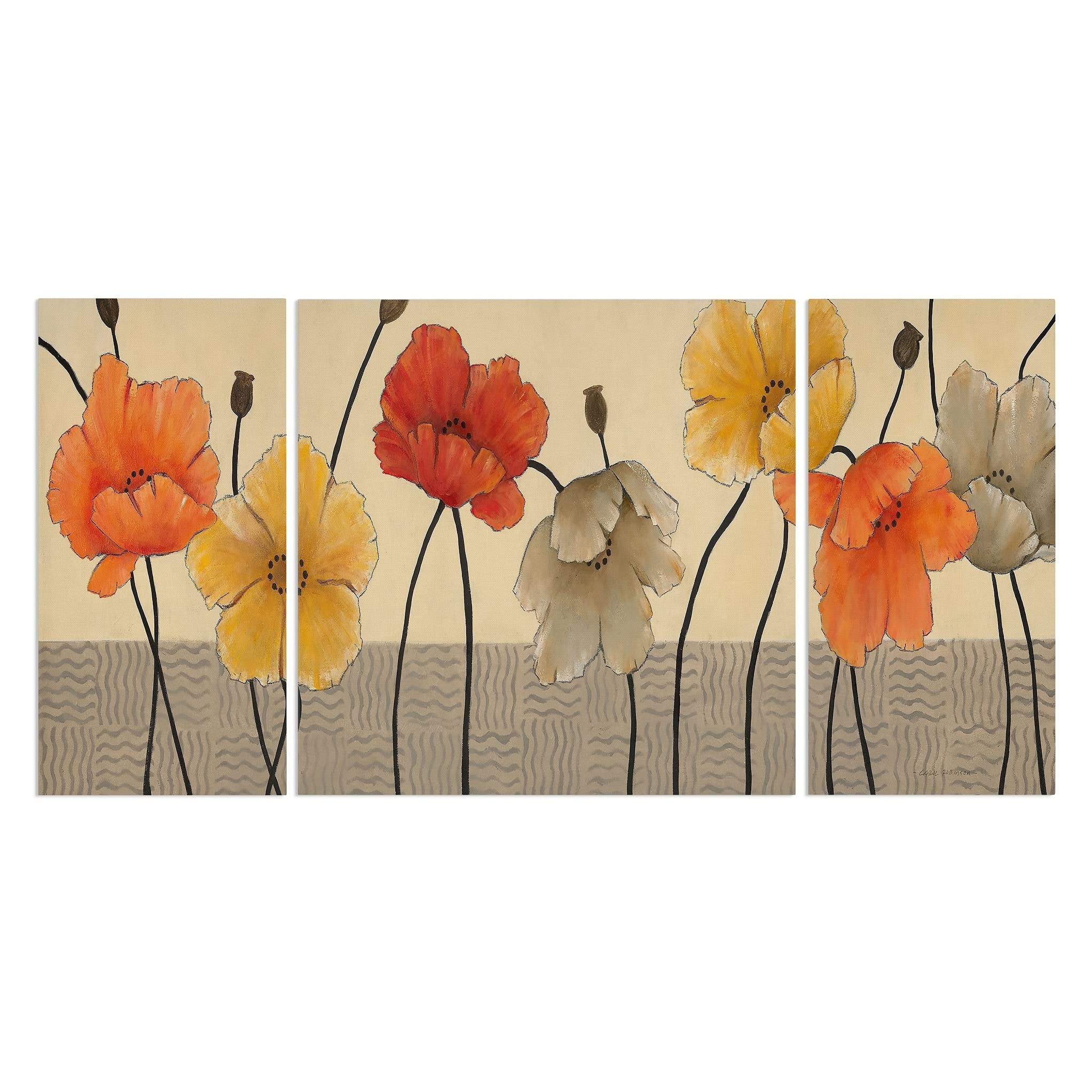 Wexford Home 'Spring Day I' Premium Multi-Piece Wall Art Set - 24x48 Inches - Modern Canvas Painting for Living Room, Bedroom & Office Decor