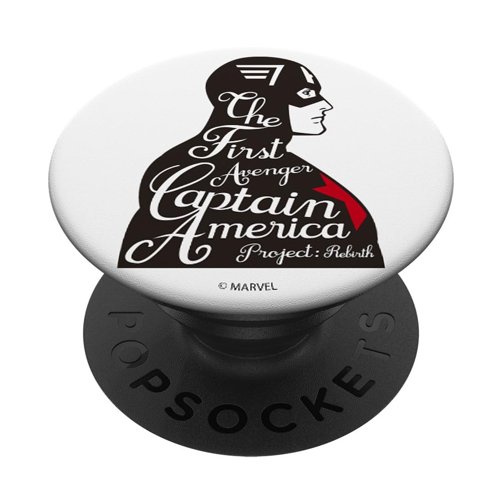 Marvel Captain America The First Avenger PopSockets PopGrip - Swappable Phone Grip & Stand for iPhone, Samsung, Smartphones - Perfect for Fans, Gifts, Everyday Use