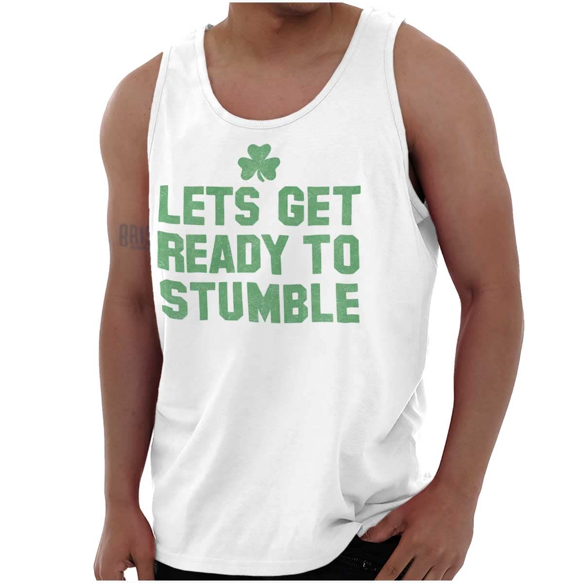 Saint Patrick's Day Drinking Bar Crawl Tank Top T-Shirts for Men & Women - Fun Party Outfit for Pub Crawls & Irish Celebrations