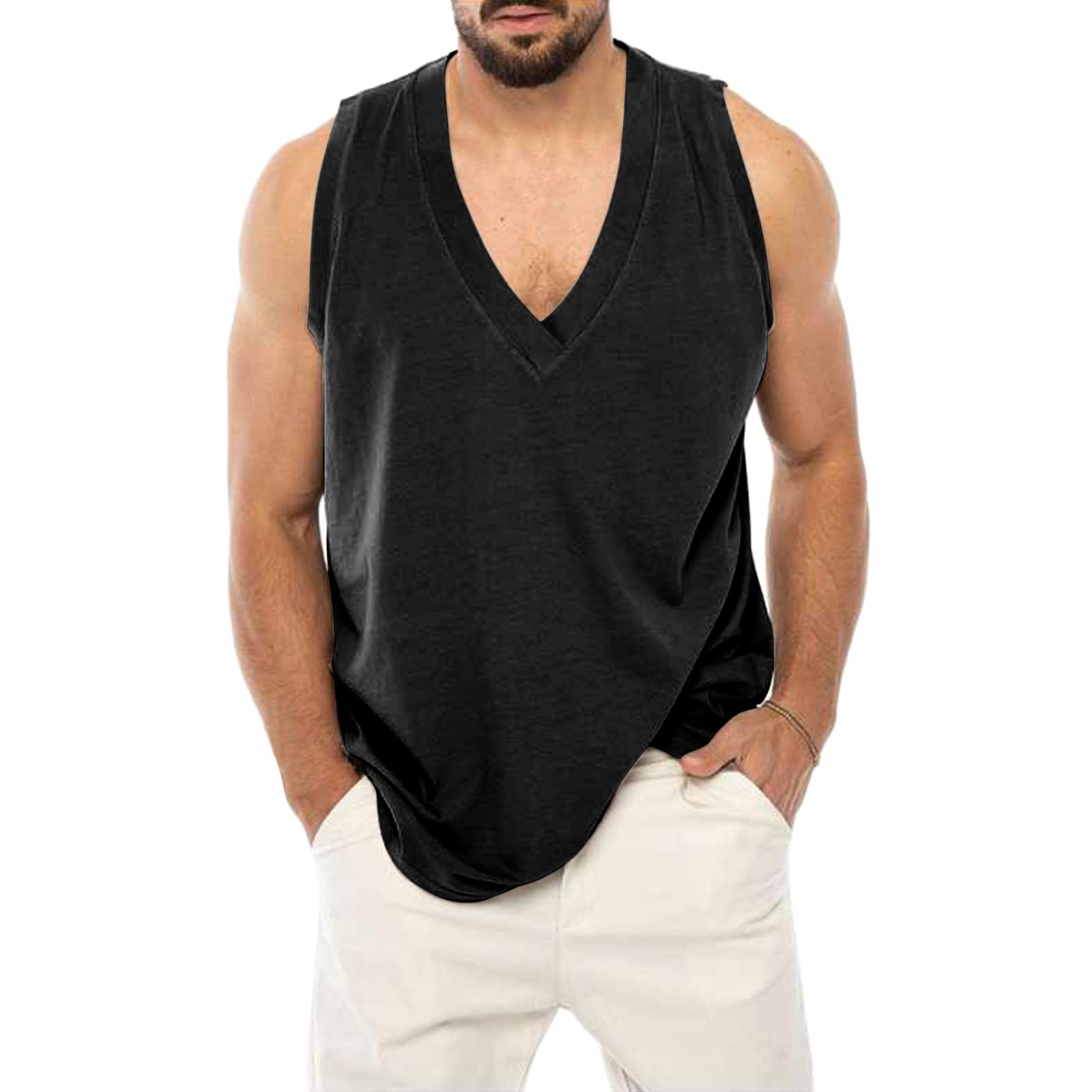 OJUS Men's Workout Tank Tops - Breathable Gym Shirts for Fitness, Running & Training - Moisture Wicking Sleeveless Athletic Shirt for Summer Workouts & Casual Wear