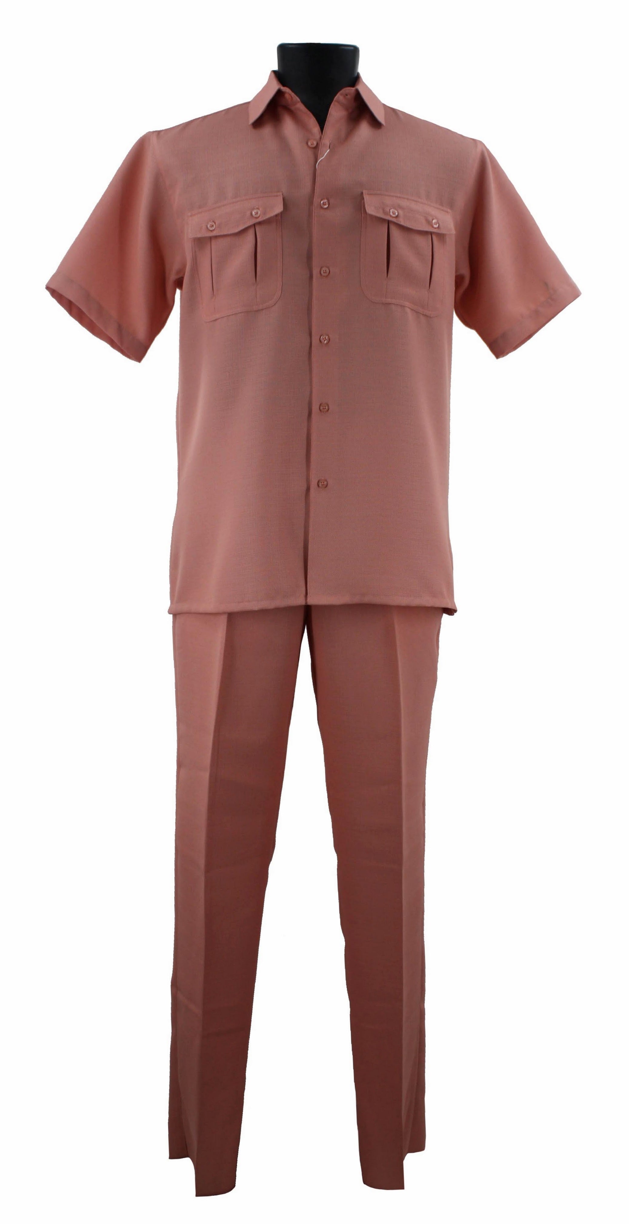 Bassiri Peach 2-Piece Set A 138 - Soft Lounge Pajama Set for Women, Comfortable Sleepwear & Loungewear for Relaxing at Home or Travel