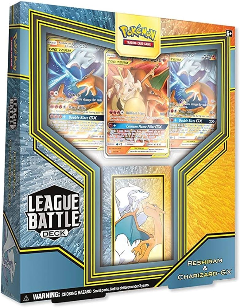 Pokemon Sword & Shield League Battle Decks - Reshiram & Charizard GX | Competitive Trading Card Game Deck for Collectors & Players | Perfect for Tournaments & Casual Play