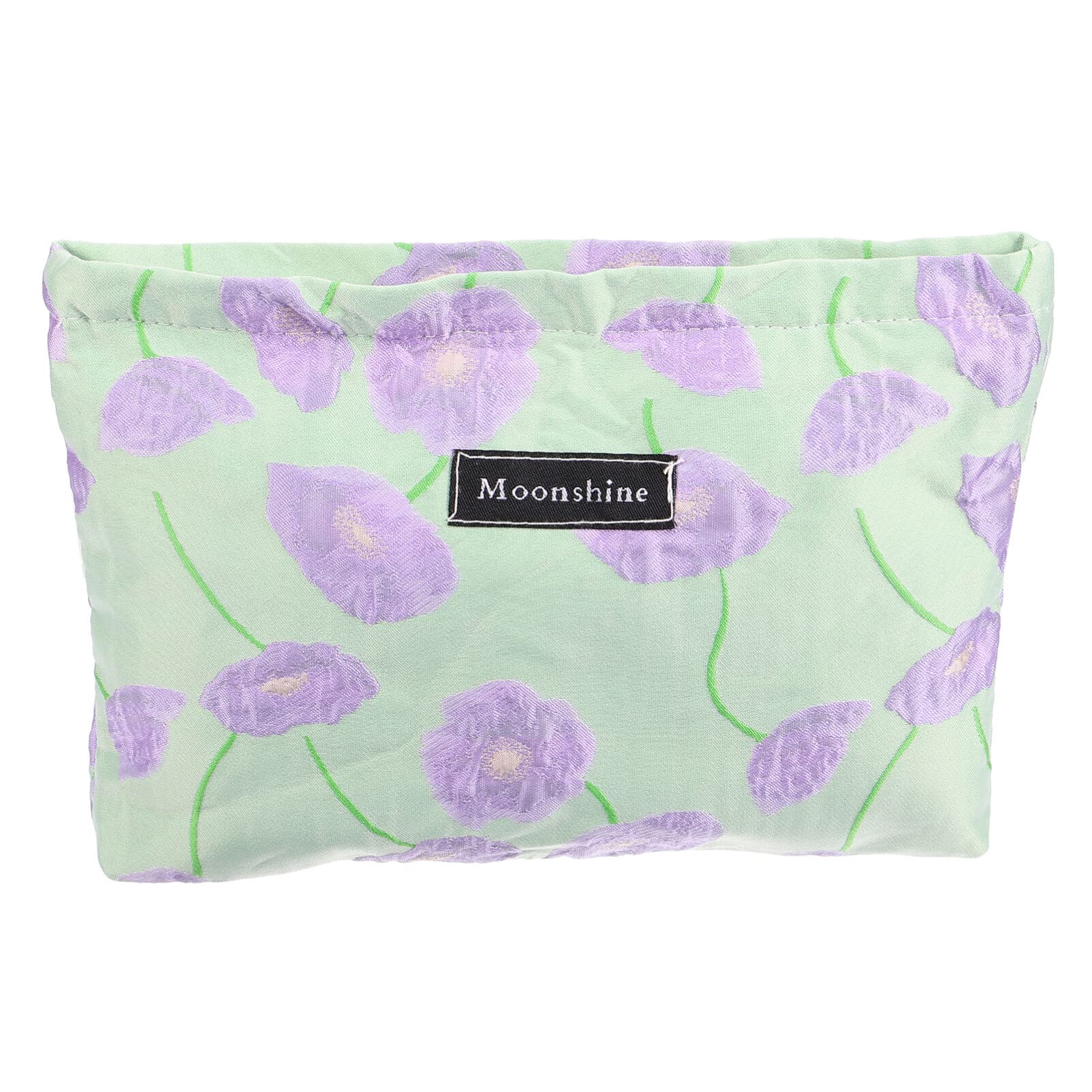EXCLUZO Floral Printed Makeup Bag - Portable Cosmetic Organizer for Travel, Small Storage Pouch for Lipstick, Jewelry, Headphones & Coins | Perfect for Daily Use, Gym, Vacation & On-the-Go Organization