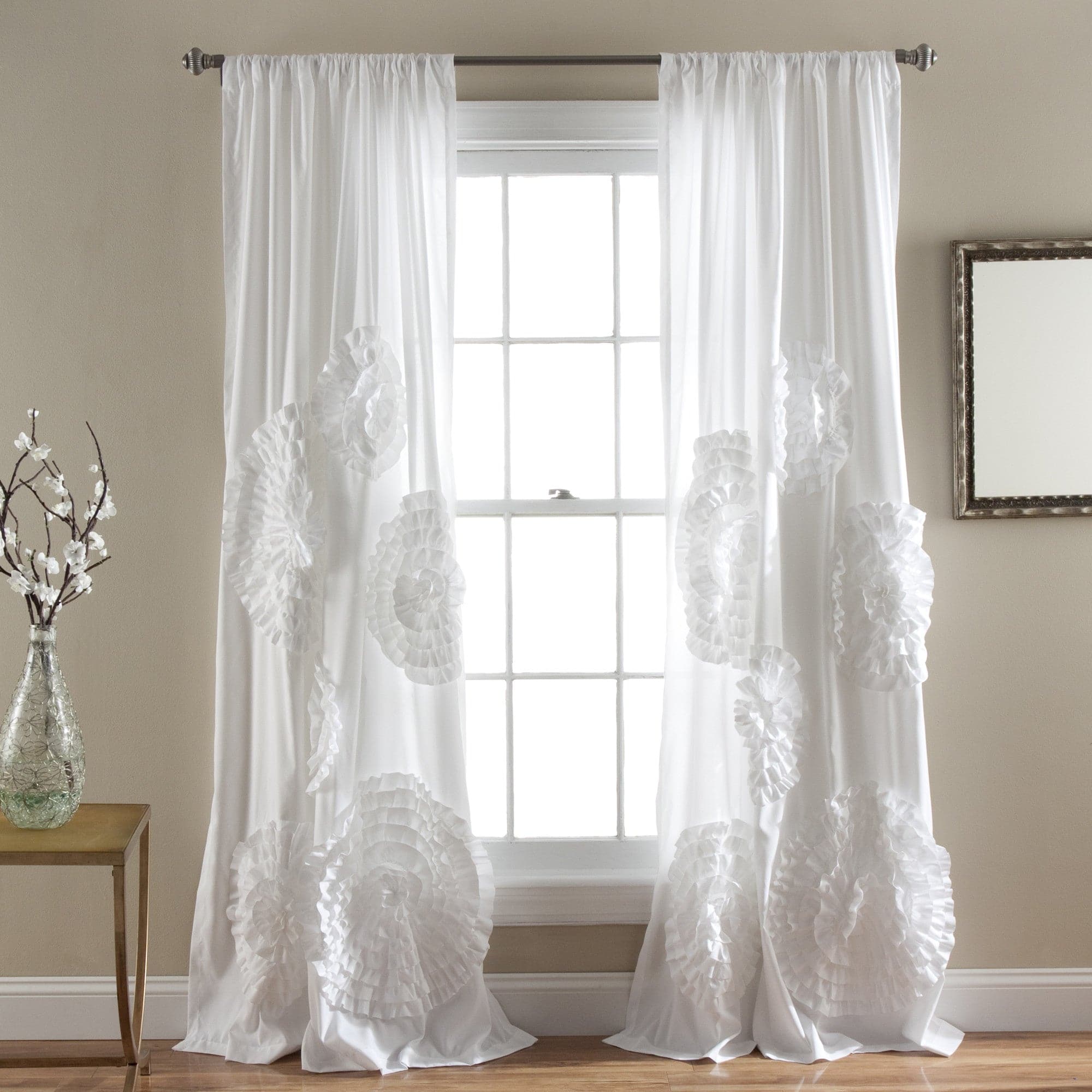 Serena Window Curtains - Blackout Drapes for Bedroom & Living Room - Thermal Insulated Room Darkening Curtain Panels - Perfect for Home Decor, Privacy & Light Control
