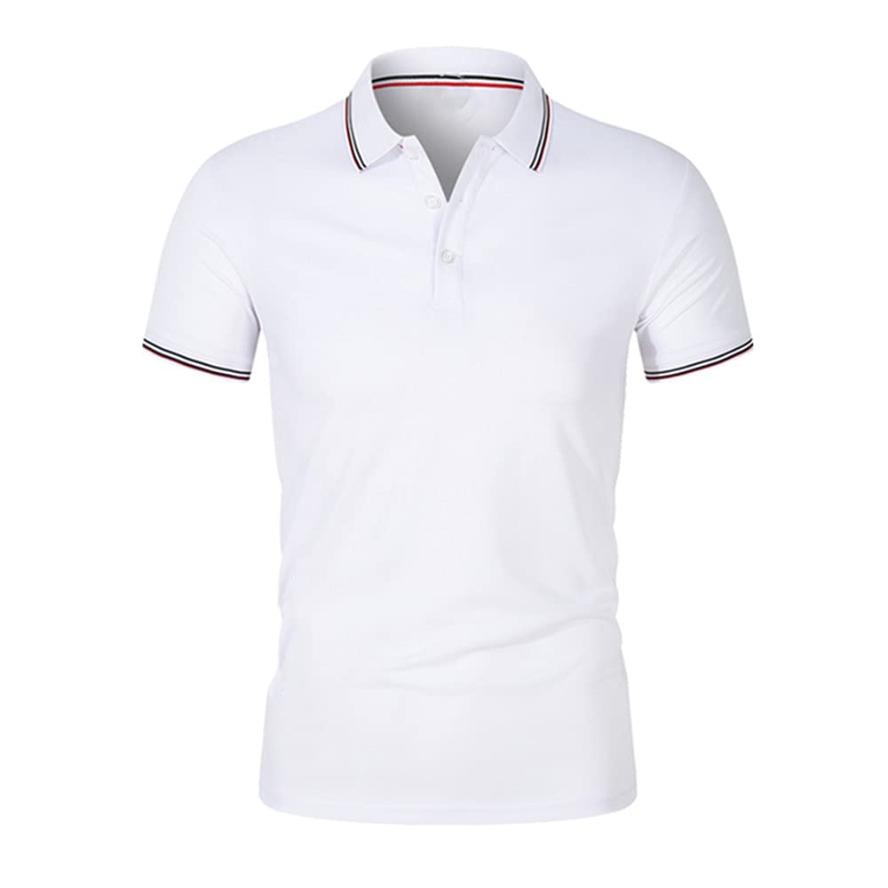 NP Men's Casual Short-Sleeve Printed Shirts - Breathable Business Casual Button Down Shirts for Office, Dating & Outdoor Activities