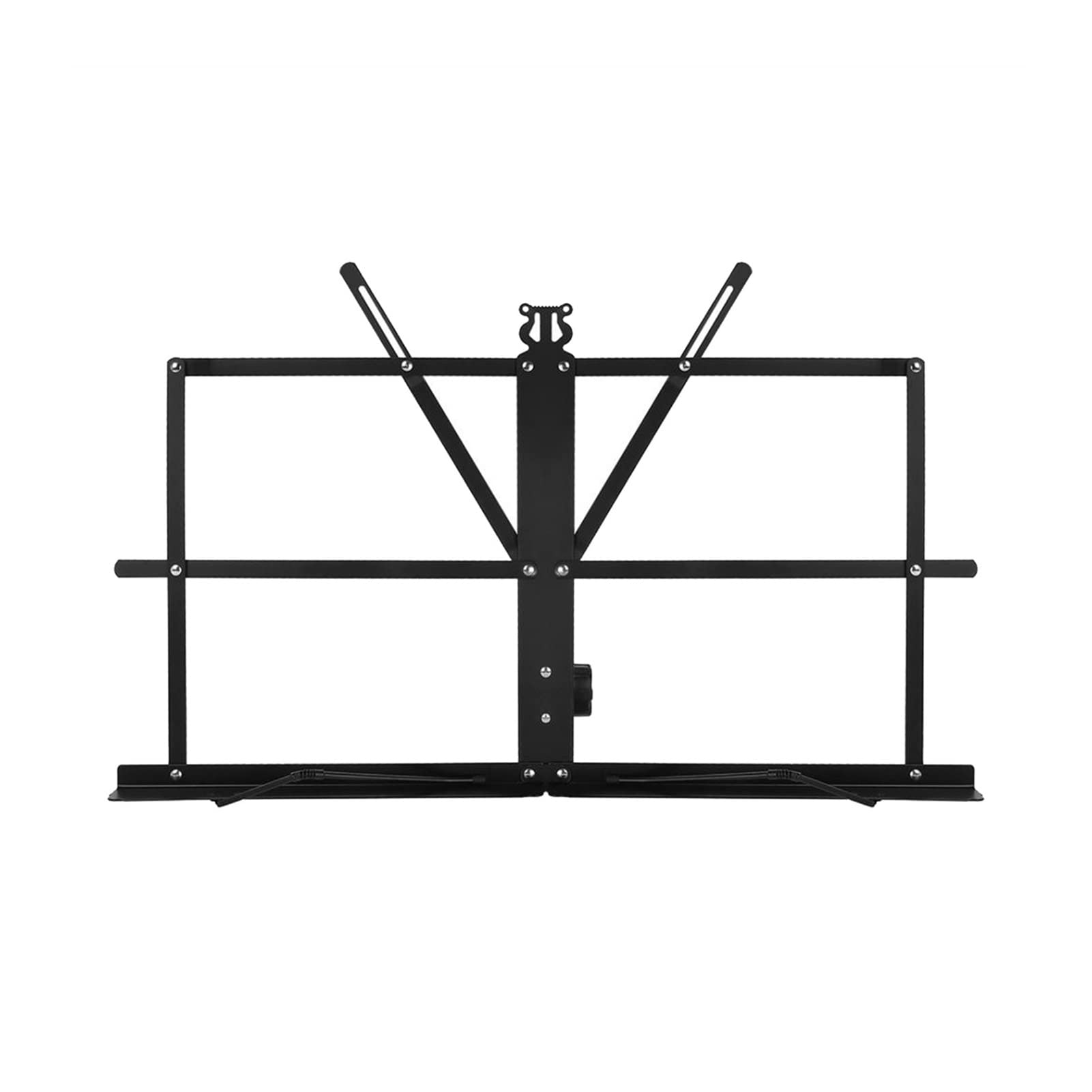 FEIYIYANG Portable Sheet Music Stand - Adjustable Folding Tabletop Music Stand Holder with Metal Base | Lightweight & Sturdy Notation Stand for Piano, Violin, Guitar Players | Perfect for Home Practice, School Recitals & Outdoor Performances