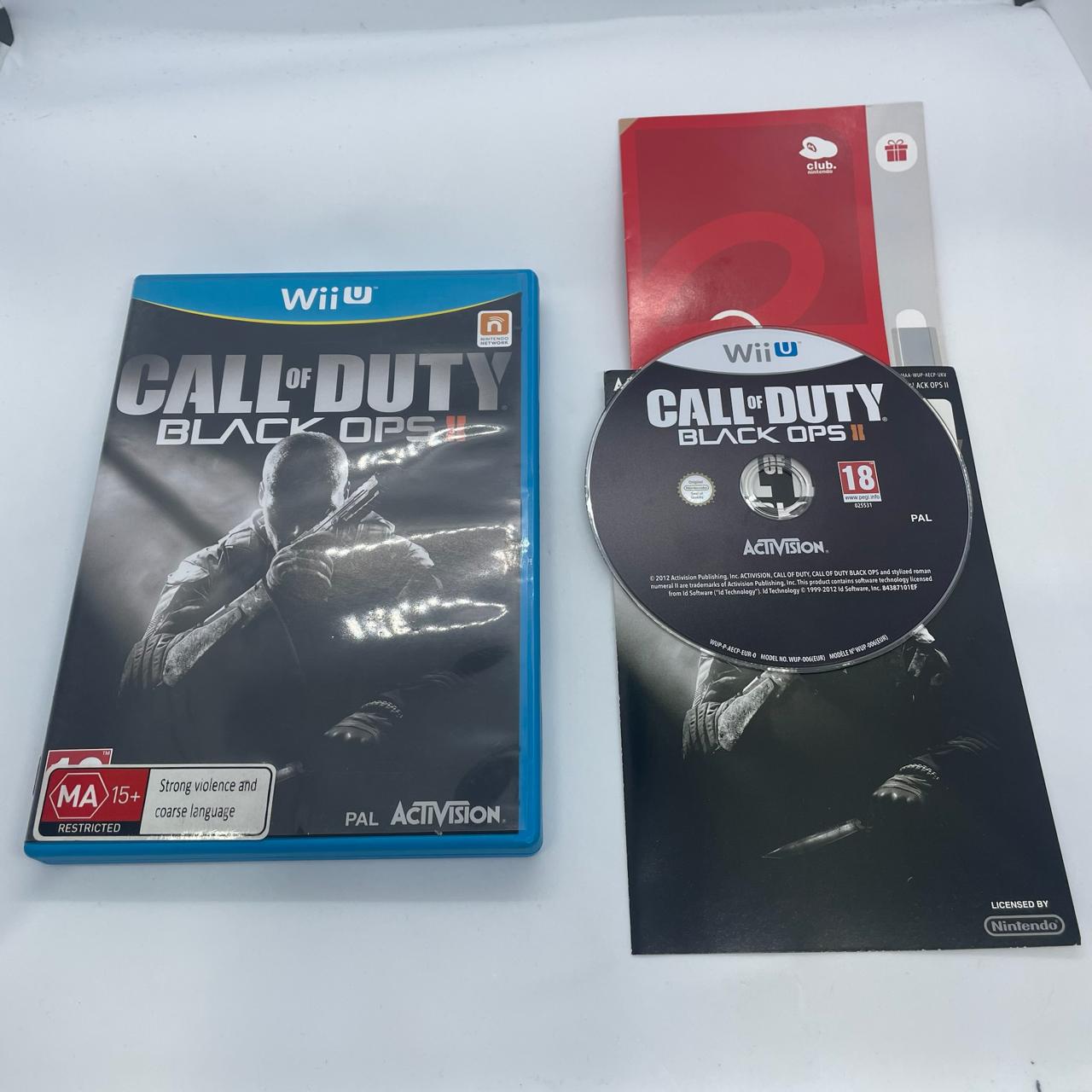 Call of Duty Black Ops II - Nintendo Wii U Game with Manual (PAL Version) - First-Person Shooter Action for Multiplayer Gaming & Home Entertainment