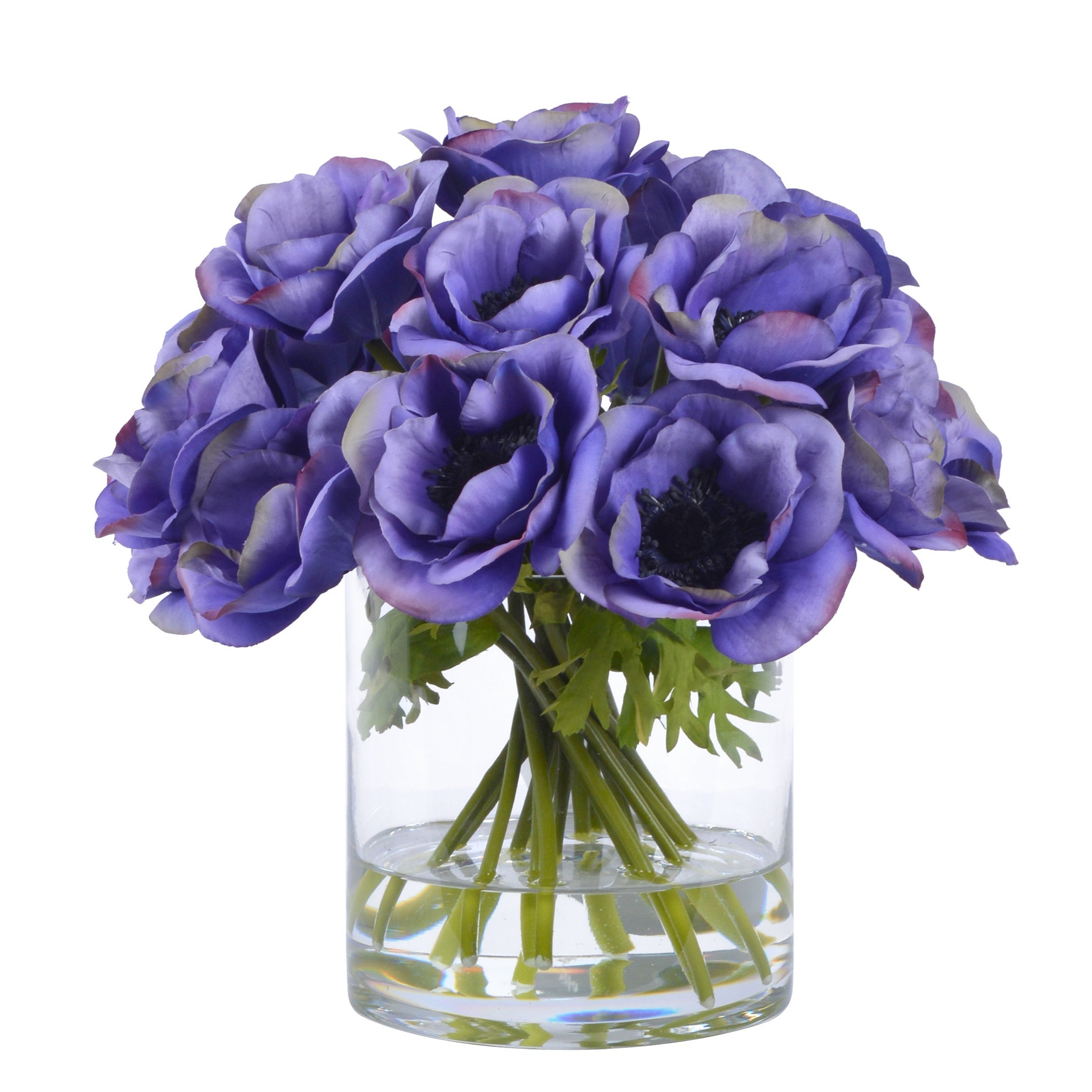 Periwinkle Poppies Artificial Flowers - Realistic Silk Floral Arrangements for Home Decor, Wedding Centerpieces, and Party Decorations