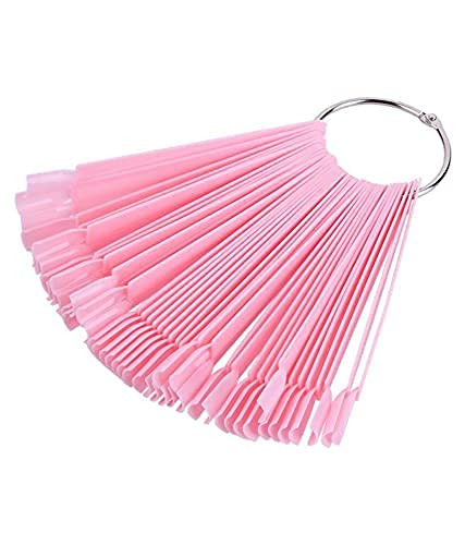 50Pcs Traditional Tattoo False Nail Tips - Fan Shaped Artificial Nails for Acrylic & Gel Extensions - Perfect for Nail Art, Salon Use & DIY Manicures