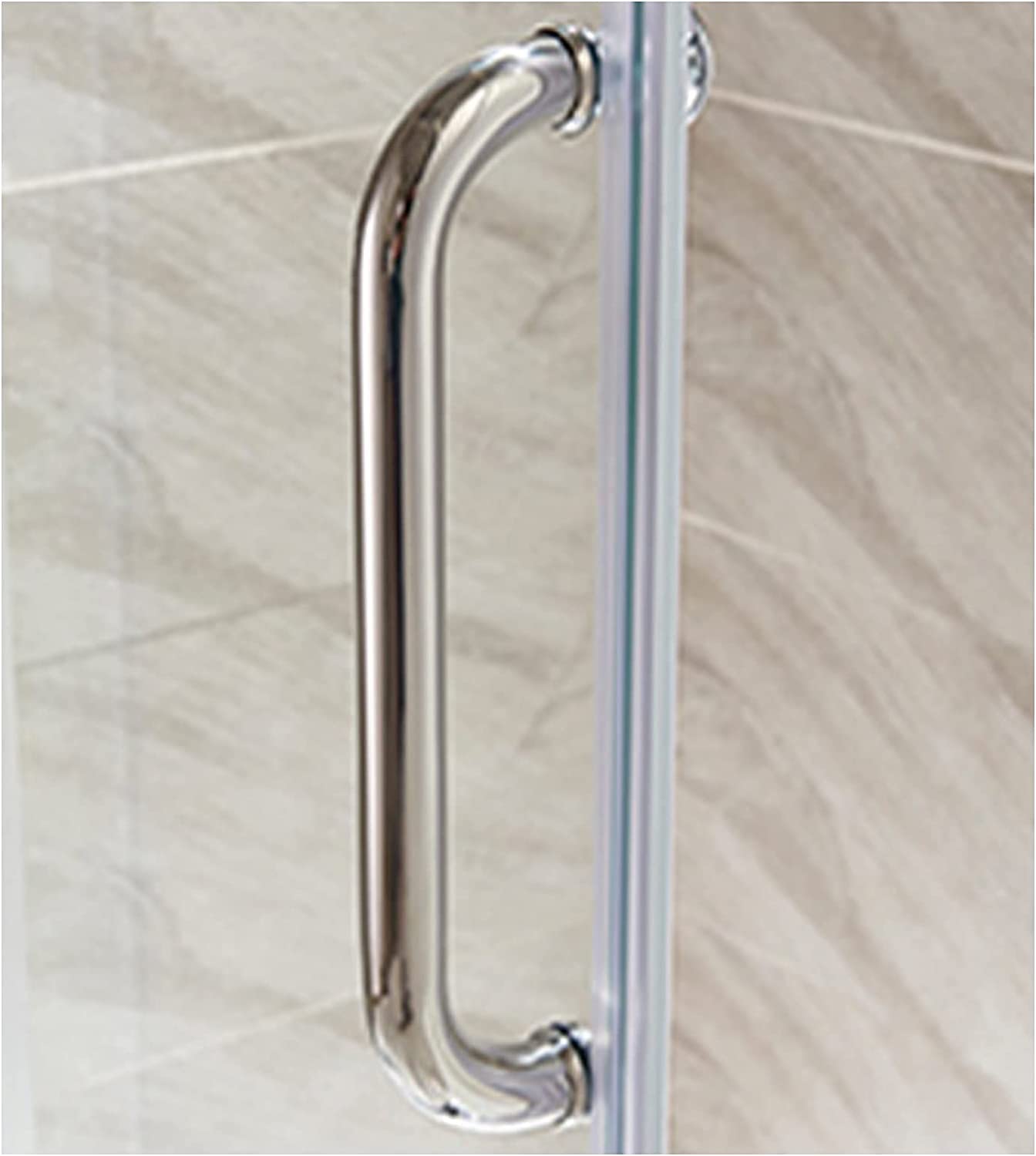 MIQXUAN Stainless Steel Shower Door Handle & Pull - Replacement Knob for Glass Bathroom Doors, Shower Enclosures & Screens - Internal/External Towel Bar - Perfect for Modern Bathroom & Spa Renovations