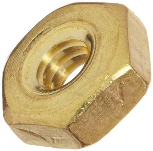 Small Parts Brass Machine Screw Hex Nut, 3/8