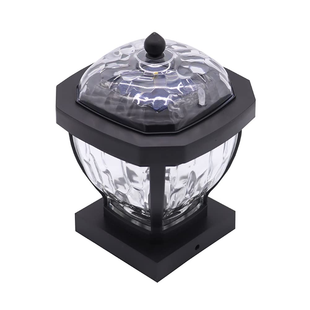 Solar LED Post Lights Outdoor - 4x4 Solar Powered Fence & Deck Lighting, Waterproof Square Landscape Post Cap Lamp for Wooden Posts, Deck, Patio, Fence - Perfect for Backyard, Garden & Pathway Illumination