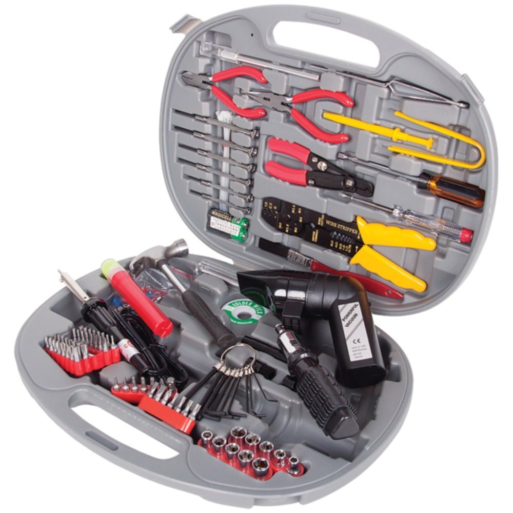 Manhattan 530217 U145 Universal General Tool Kit with Heavy Duty Carry Case - 150+ Piece Hand Tools Set for Home Repair, Automotive & DIY Projects