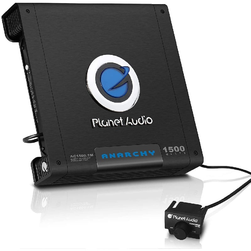 Planet Audio AC15001M 1500W Max Power Monoblock Car Amplifier - High Performance Bass Boost for Car Audio Systems, Subwoofers, and Truck Stereo Upgrades