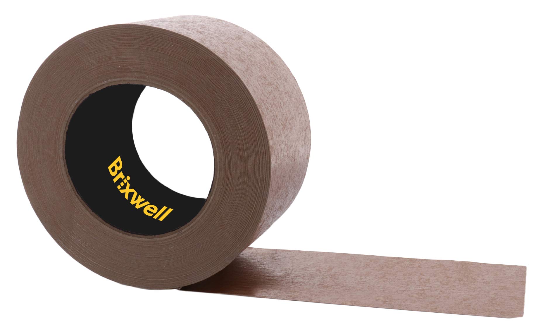 Brixwell 48 Rolls - 3 Inch x 60 Yard Brown Kraft Paper Packing Tape, Strong Adhesive, Eco-Friendly, Made in USA - Perfect for Shipping Boxes, Moving, Storage & Packaging Supplies