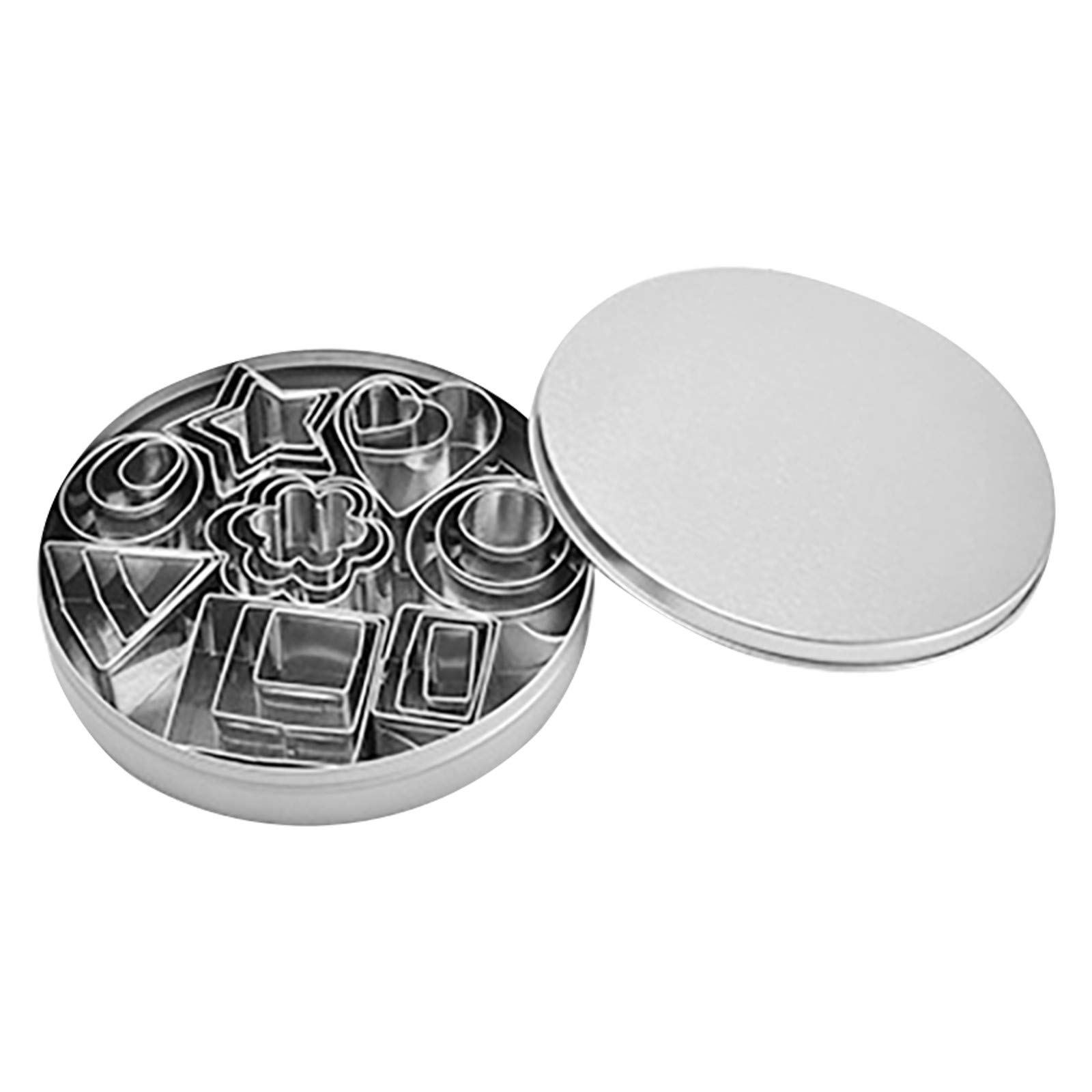 GTMANG Heat Bag Sealer - Stainless Steel Biscuit Mold Set of 24, Geometric Pattern DIY Cookie Cutter for Baking, Kitchen, Dining & Bar | Perfect for Holiday Cookies, Wedding Favors, and Party Treats