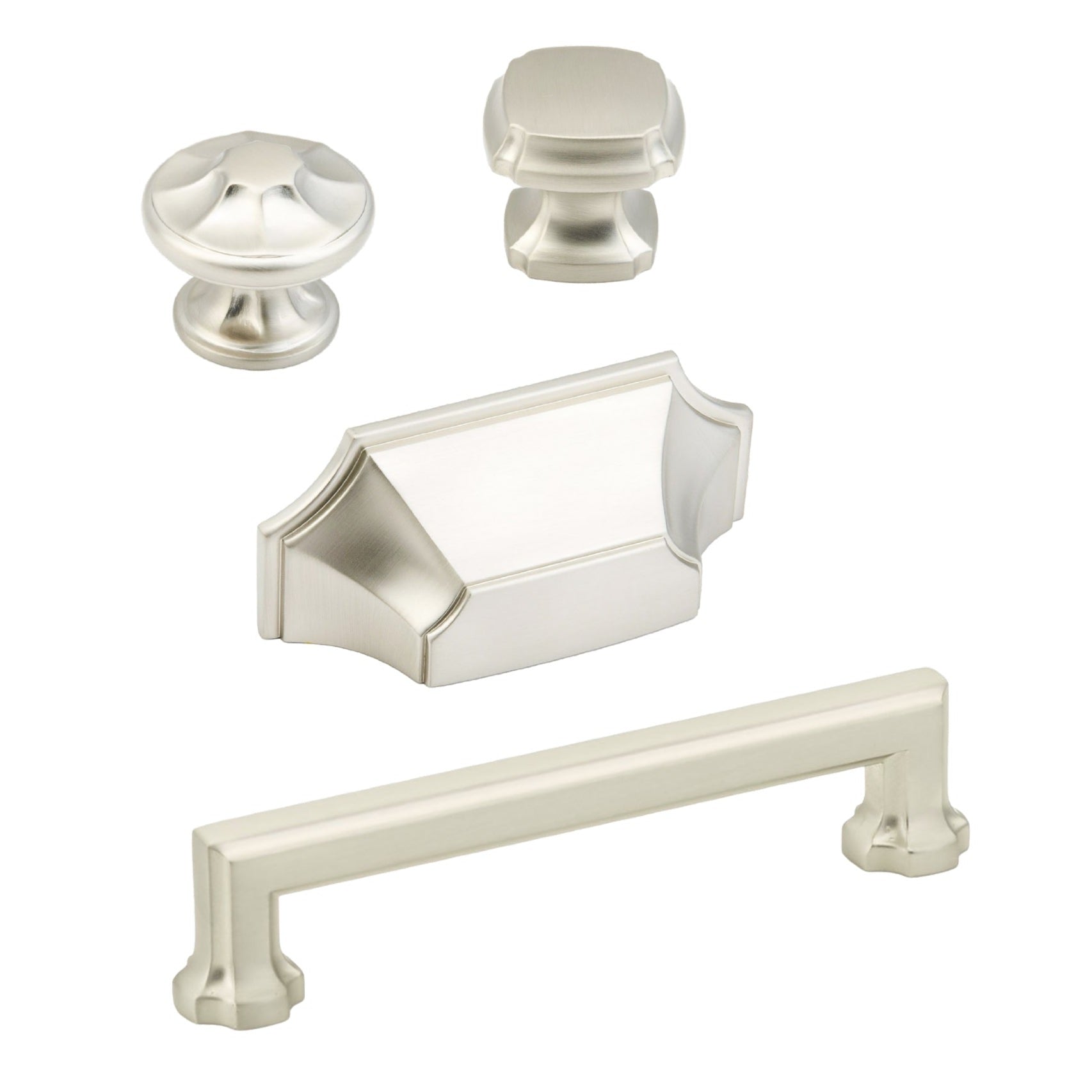 Elegant Satin Nickel Cabinet Knobs & Drawer Pulls - Premium Hardware for Kitchen, Bathroom & Furniture (Set of 10) - Perfect for Modern Home Renovation & DIY Projects