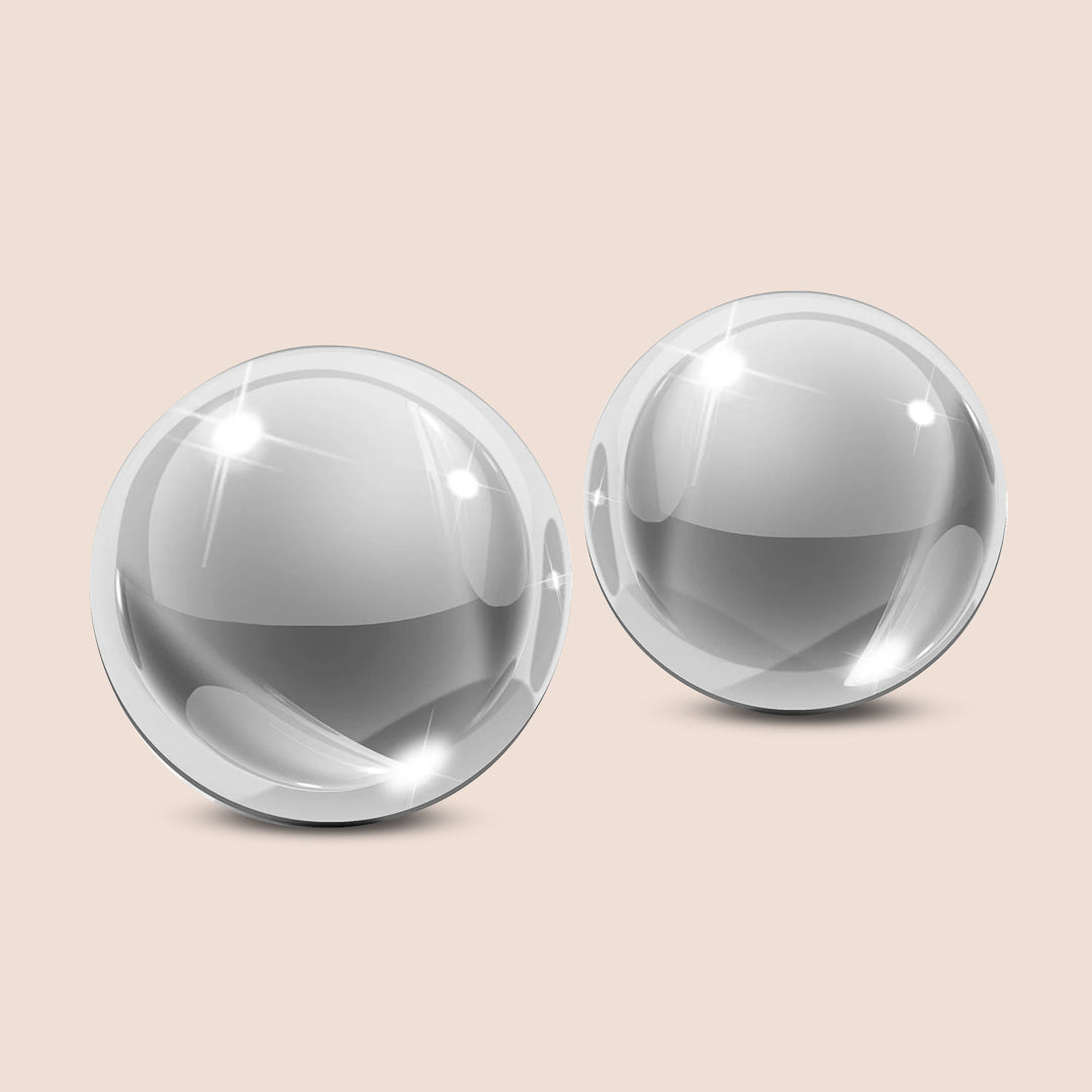 Icicles No. 42 Medium Glass Kegel Balls for Women - Pelvic Floor Exerciser for Strength Training & Intimate Wellness - Perfect for Postpartum Recovery & Sexual Health