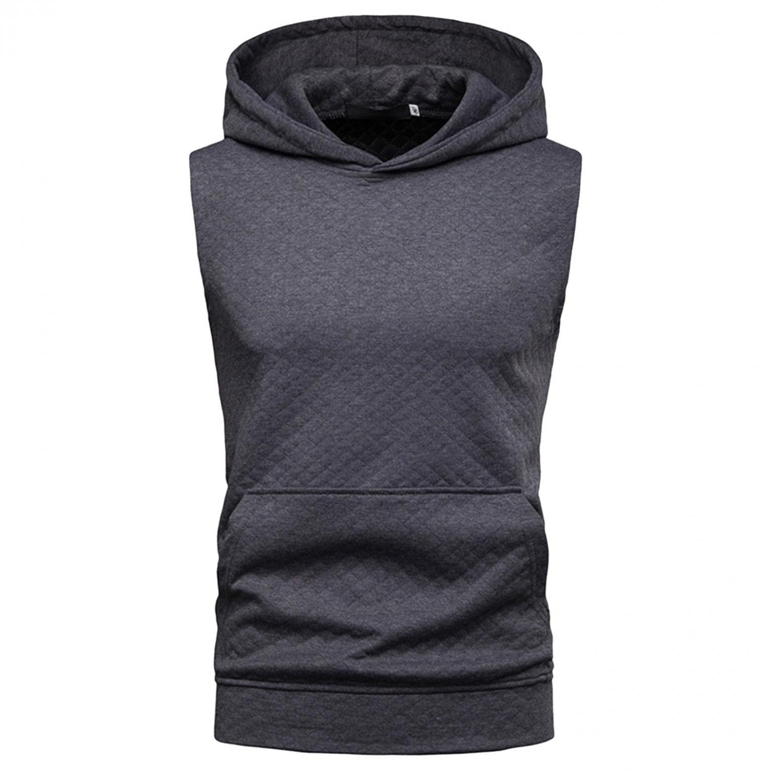 Men's Sleeveless Hooded Tank Top - Workout Gym Hoodie for Bodybuilding & Muscle Training - Breathable Waffle Tee Shirt for Men | Perfect for Gym, Running & Outdoor Activities