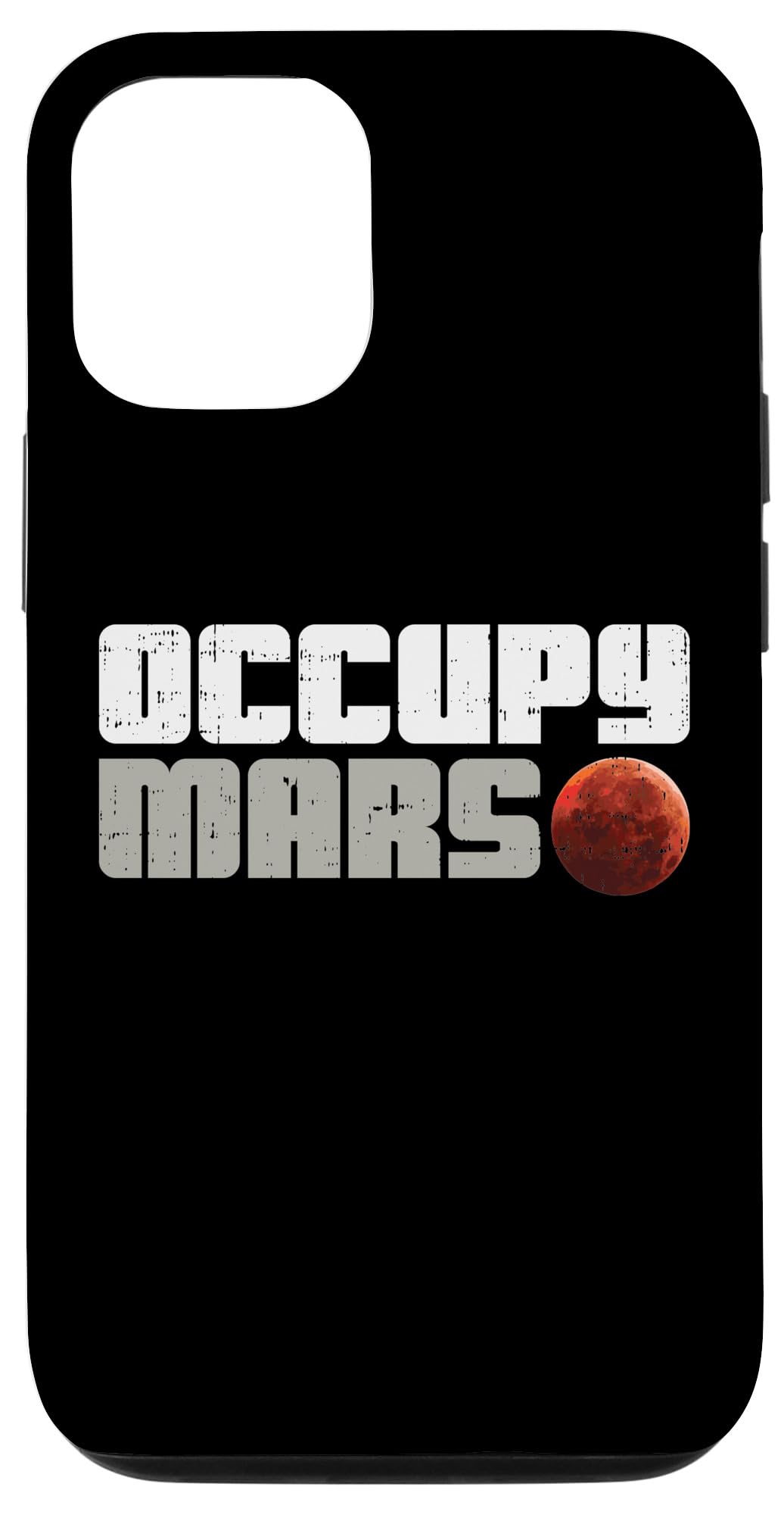 Funny Astronaut iPhone 12/12 Pro Case - Occupy Mars Galaxy Space Design - Perfect Gift for Space Lovers & Sci-Fi Fans - Ideal for Daily Use, Travel & Tech Enthusiasts