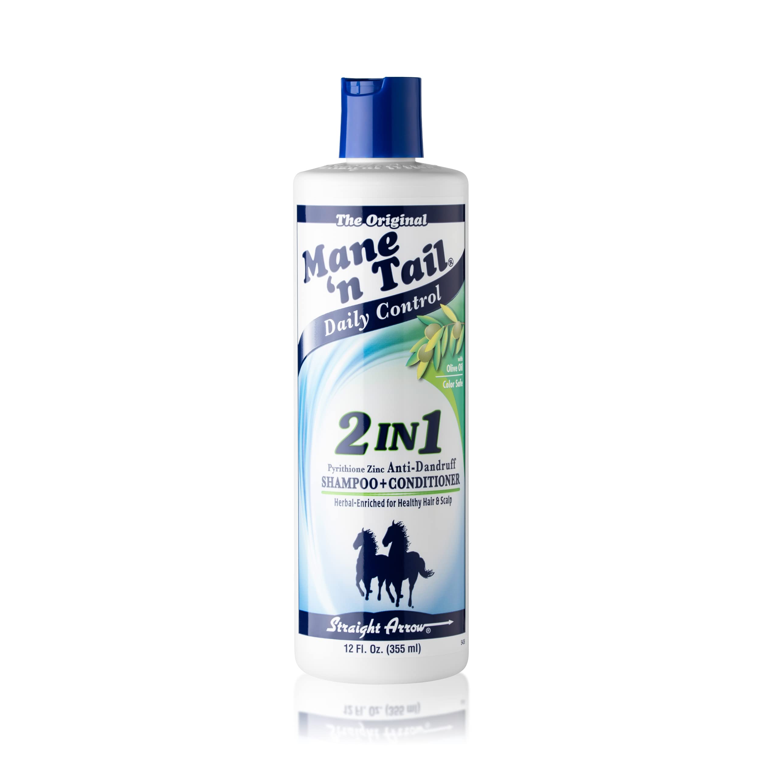 Mane 'n Tail Daily Control 2-in-1 Anti-Dandruff Shampoo & Conditioner for Men & Women - 12 oz | Hydrating Scalp Treatment for Flakes & Itch Relief | Perfect for Daily Hair Care Routine