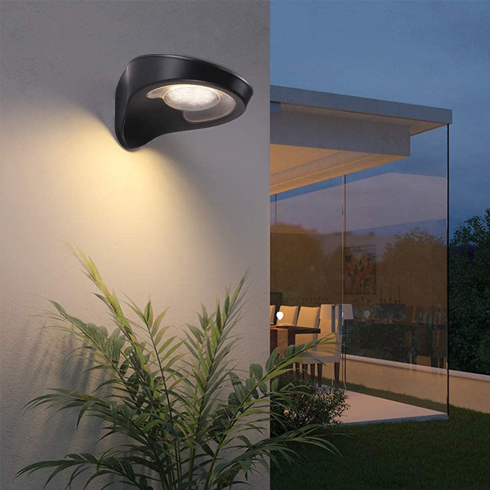 Solar Powered Outdoor Flood Lights with Motion Sensor - Waterproof Super Bright Security Lights for Fence, Backyard, Patio, Garage (Warm White, 2 Pack) - Ideal for Home Safety and Nighttime Illumination