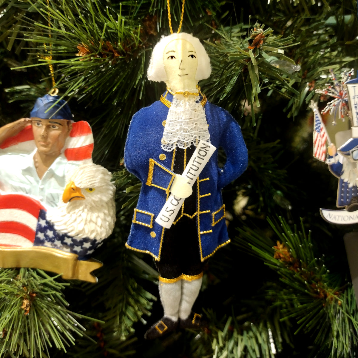 James Madison Ornament - Handcrafted Collectible for Home Decor, Christmas Tree, Office & Gifts | Patriotic US President Memorabilia