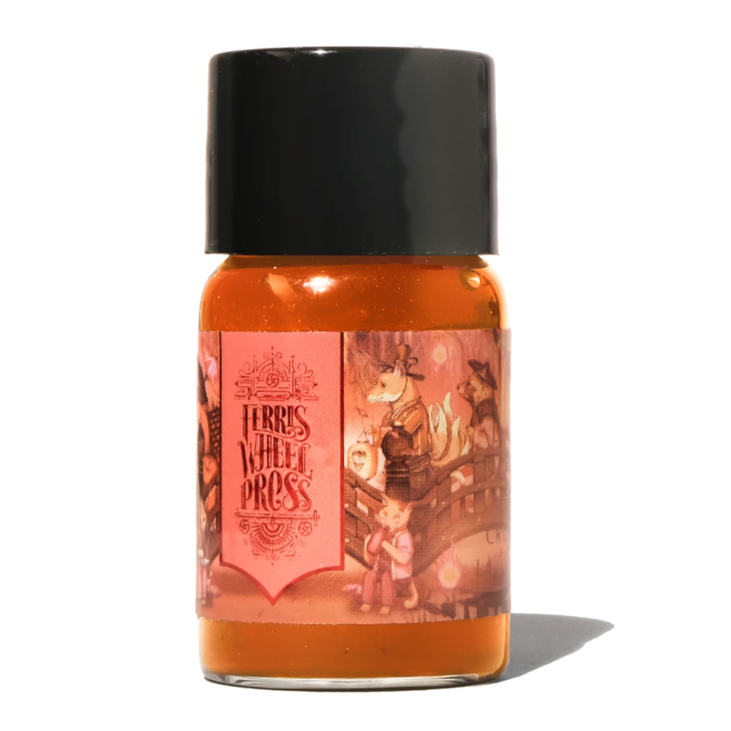 Ferris Wheel Press Lantern Crossing Shimmer Bottled Ink - 10mL Fountain Pen Ink for Calligraphy, Journaling & Artistic Writing - Perfect for Holiday Cards, Scrapbooking & Gift Wrapping