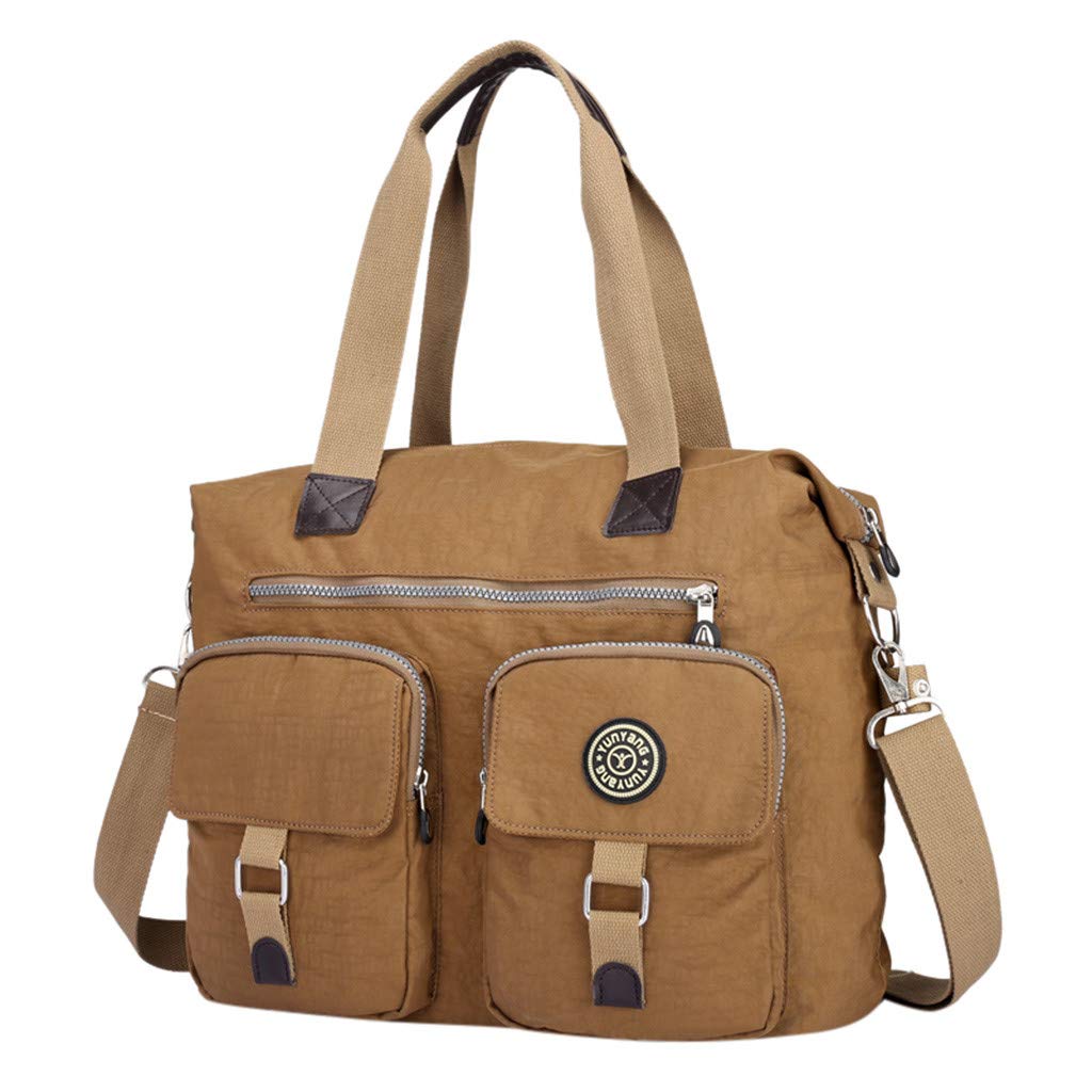 Stylish Women's Zipper Tote Bag - Large Capacity Shoulder Bag for Travel & Work