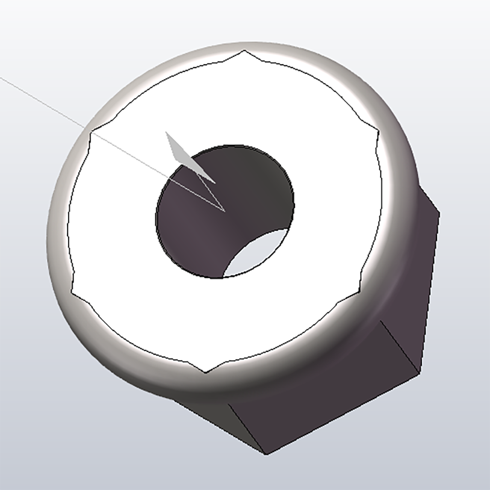 M4 Hex Nut TDS 250-26 - High Strength Steel Fastener for Furniture, Machinery & DIY Projects