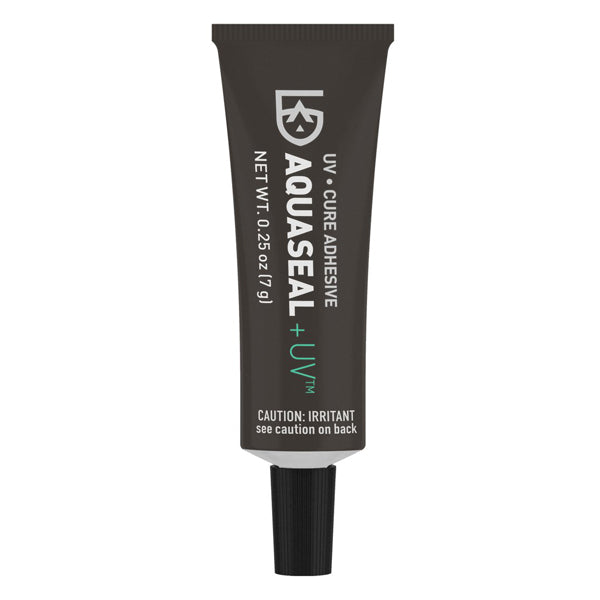 Aquaseal+UV Waterproof Adhesive & Sealant .25oz - Quick Repair for Outdoor Gear, Waders, Boots & Tents - Ideal for Camping, Hiking & Water Sports