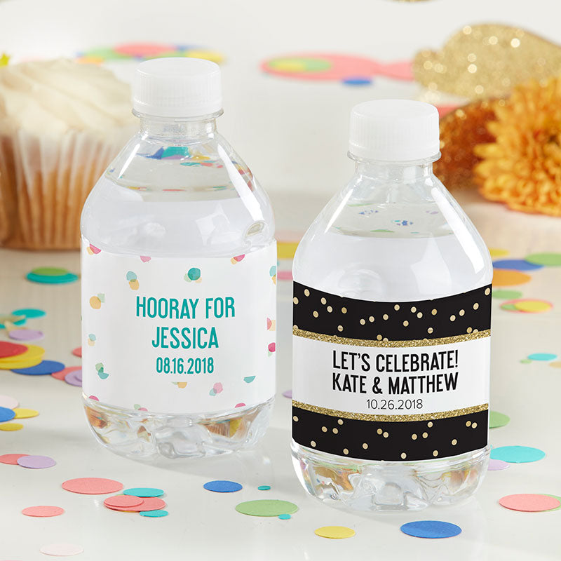 Custom Water Bottle Labels for Parties - Personalized Name Stickers for Weddings, Birthdays & Events - Perfect for DIY Favors, Gifts & Drink Identification