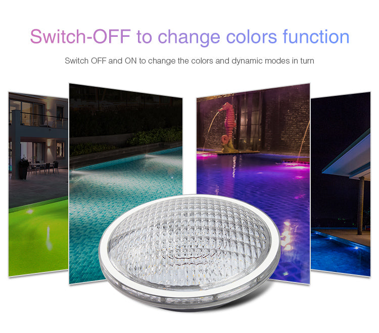27W RGB+CCT PAR56 LED Lamp - Dimmable Underwater Light for Pools, Spas & Aquariums | Perfect for Indoor & Outdoor Decoration, Landscape Lighting & Party Effects