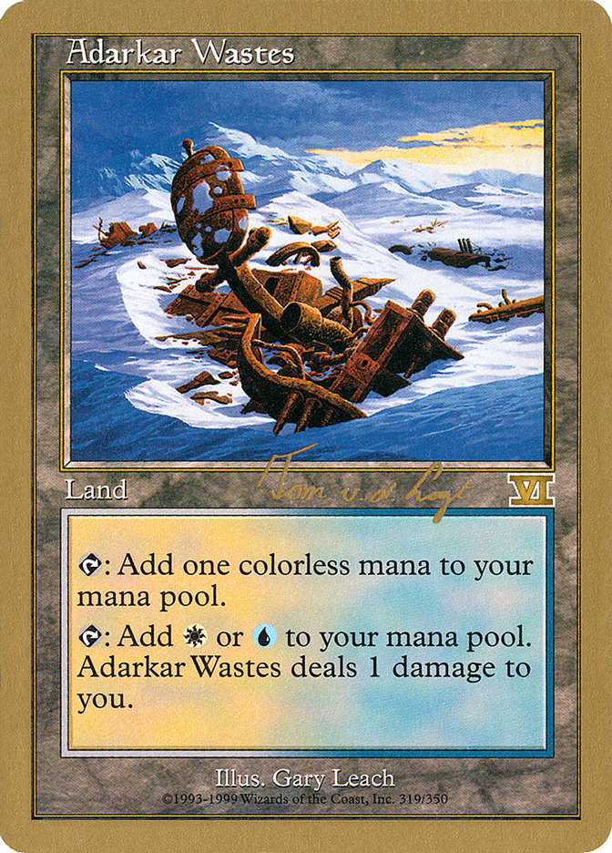 Adarkar Wastes Magic: The Gathering Card - Tom van de Logt World Championship Decks 2000 | MTG Collectible Card for Deck Building & Competitive Play