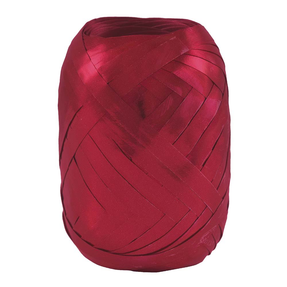 JAM PAPER Curling Ribbon - 66 Feet Red Metallic Ribbon for Gift Wrapping - Bulk Pack of 100 Rolls - Perfect for Birthday, Christmas, Wedding Decorations & Party Favors