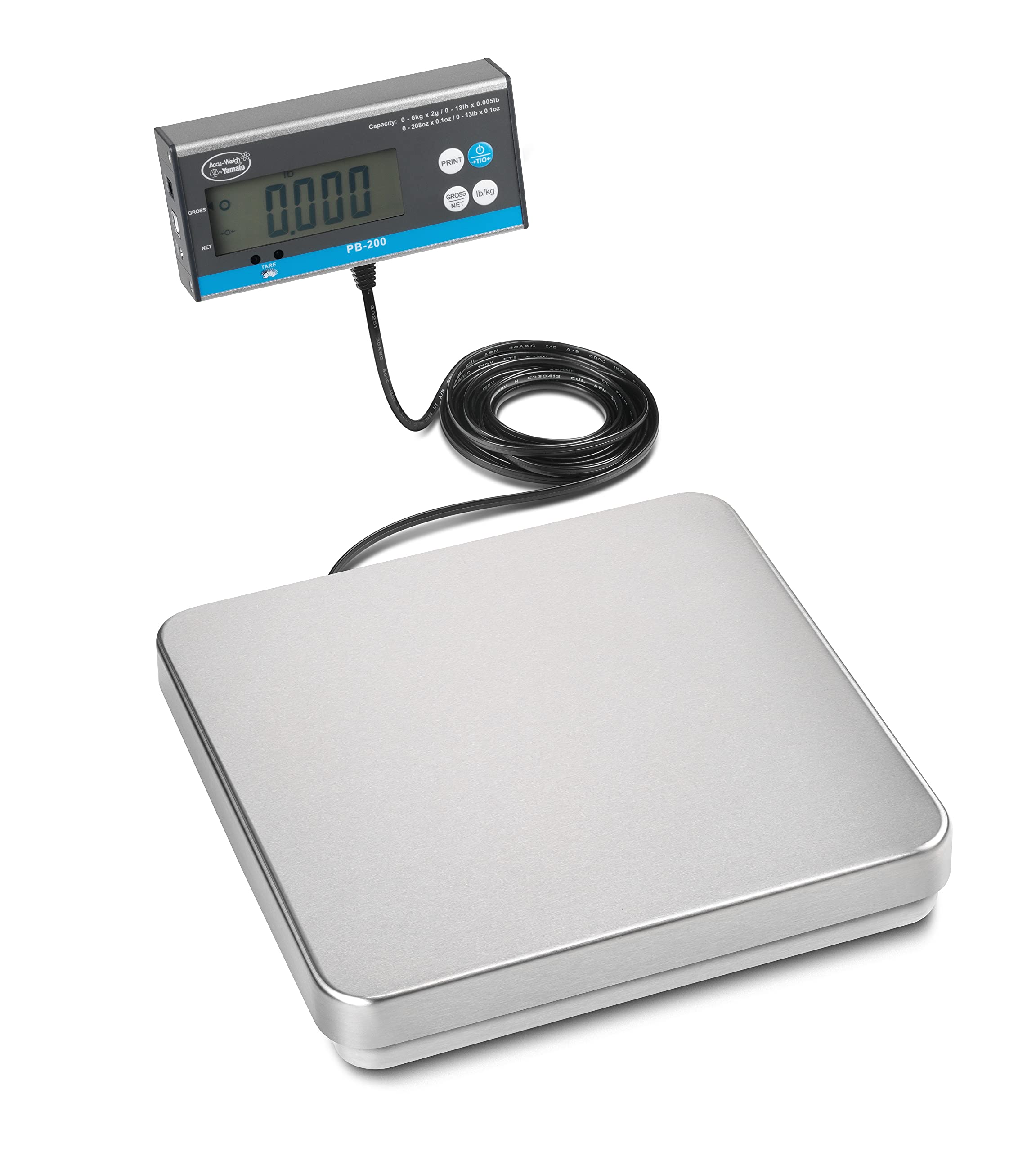 Accu-Weigh PB200 Digital Scale for Pizza & Bakery - 12.5 lb Capacity (Model 51132) | Perfect for Commercial Kitchens, Pizzerias & Home Bakers